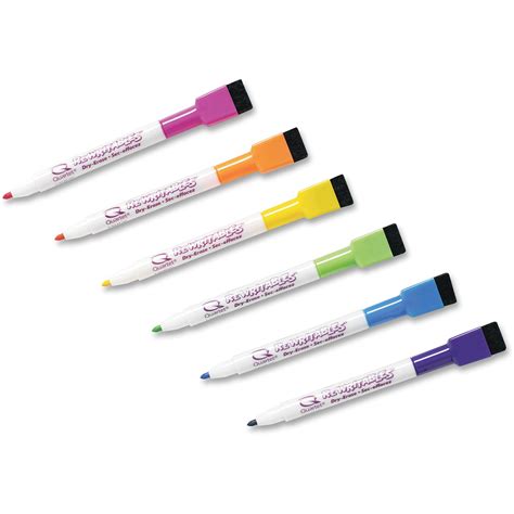 Quartet Mini Dry Erase Markers Magnetic 6 Pack Fine Point Type 6