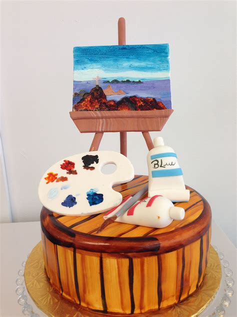 Art Cake I Ordered This Cake For An Art Event Amazing Artist