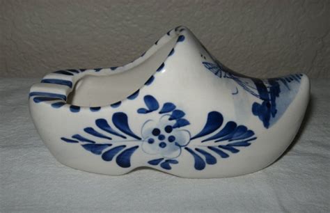 Ceramic Hand Painted Delft Blue Dutch Clog