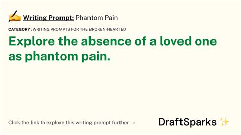 Writing Prompt Phantom Pain DraftSparks