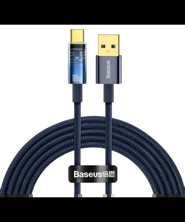 Baseus Explorer Series Usb Naar Usb C Kabel W Blauw Meter Gsmpunt Nl