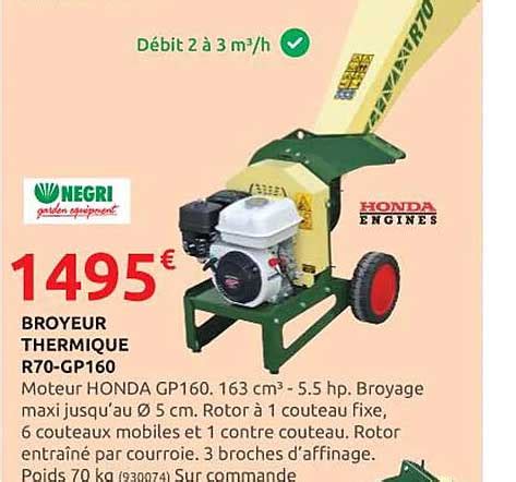 Promo Broyeur Thermique R Gp Negri Chez Rural Master Icatalogue Fr