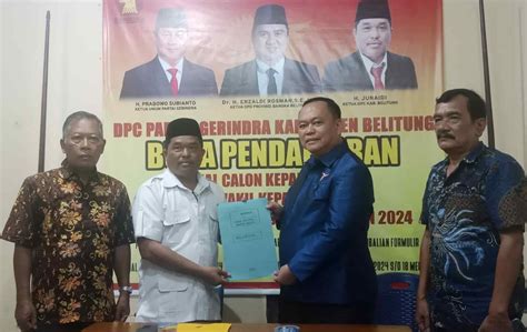 Serius Maju Di Pilkada Belitung 2024 Rudi Hartono Kembalikan Formulir Pendaftaran Di Dua Parpol