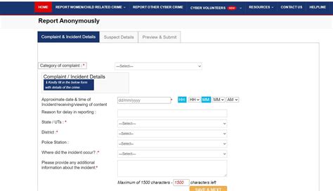 Step By Step Guide How To File Cybercrime Complaint Online In India