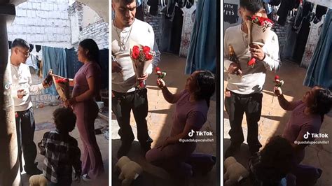 ¡el Amor Mujer Se Arrodilló Para Pedir Matrimonio A Su Novio él Terminó Llorando