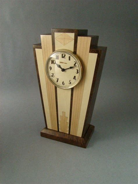 Art Deco Mantle Clock By MWB Studios Art Deco Motif Art Deco Theme