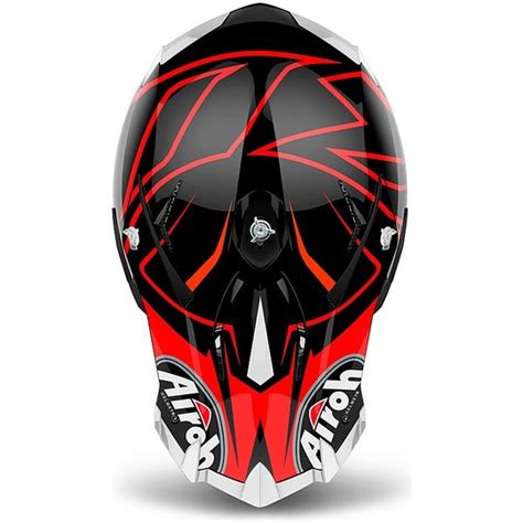 Cross Enduro Casque De Moto Airoh Terminator Open Vision Shock Black