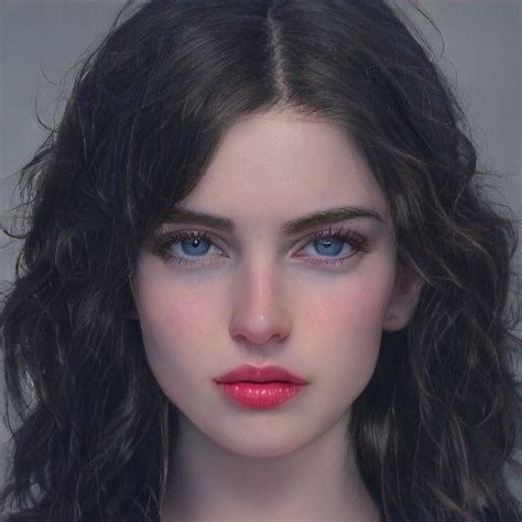 Brunette Aesthetic Fantasy Art Women Portraits Face Claims Woman