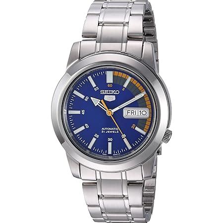 Seiko Herren Armbanduhr XL Analog Quarz Edelstahl SNKK27K1 Amazon De