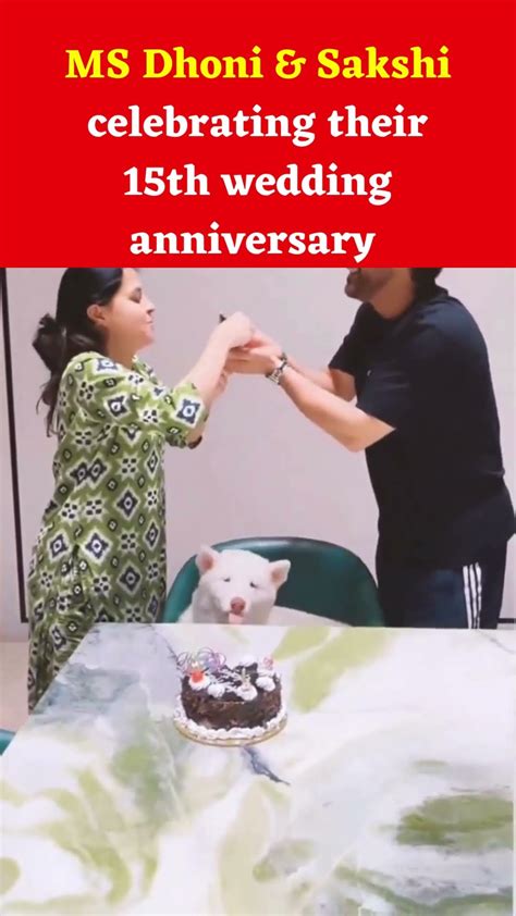 Ms Dhoni And Sakshi Celebrating Their 15th Wedding Anniversary Msdhoni