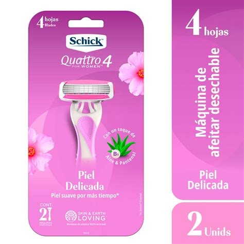 M Quina De Afeitar Hojas Schick Quattro For Women Inkafarma