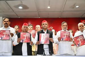 Samajwadi Party Releases Manifesto Promises Caste Census By