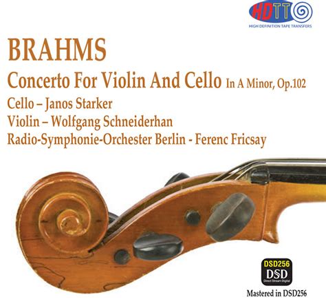 Club CD BRAHMS Concerto For Violin Cello And Orchestra In A Minor