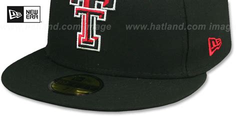 Texas Tech NCAA TEAM-BASIC Black Fitted Hat by New Era