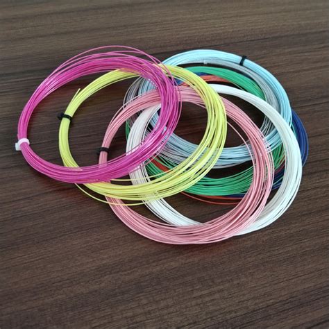 New Design Nylon Rainbow Line Colorful Badminton Racket String High