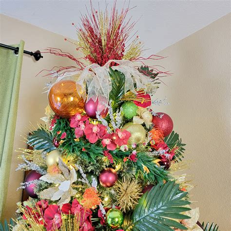 Elegant Tropical Christmas Tree – 2021 Christmas Tree Blog Hop - My ...