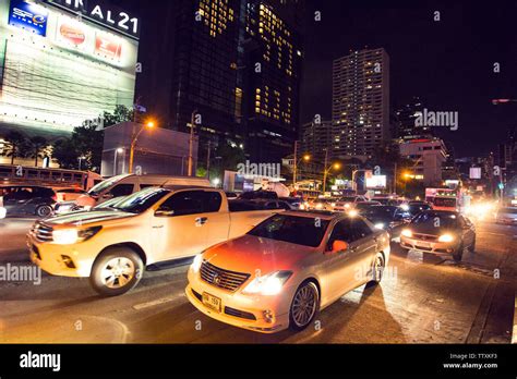 Asia, Thailand, Bangkok, city, traffic, traffic jams, congestion ...