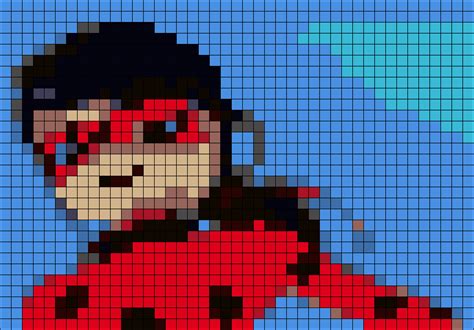 Ladybug Miraculous Perler Bead Pattern Bead Sprites Off