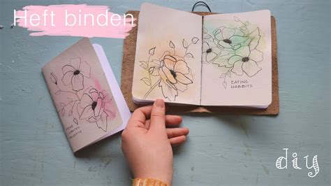 Einfaches Notizheft selber binden DIY | Travelersnotebook Heft DIY ...