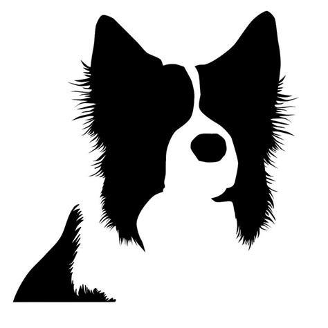 Border Collie Silhouette Svg Vector Artwork Download Etsy