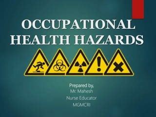 Occupational Health Hazards PPT