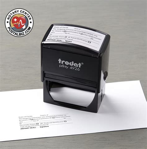 Notary Florida Ack Self Inking Acknowledgment Stamp Postal Biz Avalon Park Orlando Store