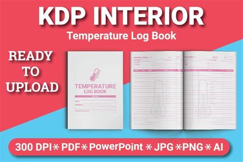 Temperature Log Book Kdp Interior Graphic By Sharif Creative Fabrica