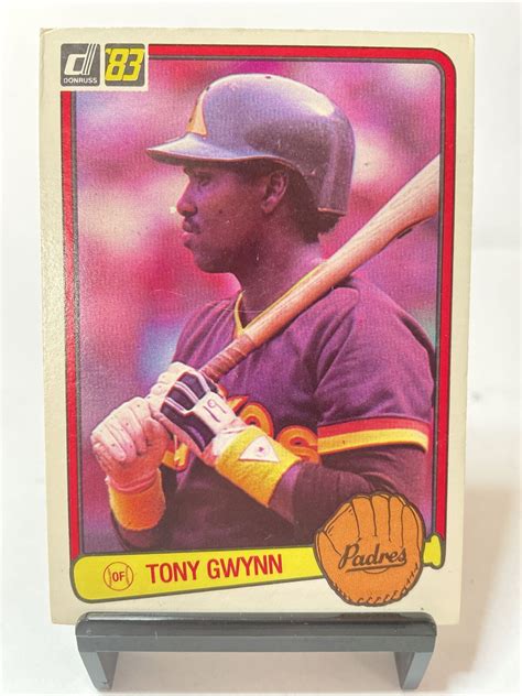 1983 Donruss Tony Gwynn Rookie Rc Baseball Card In 💎 Mint 💎 598 Padres