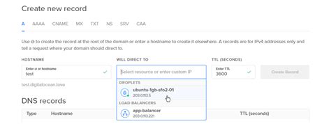 How To Create Edit And Delete Dns Records Digitalocean Documentation