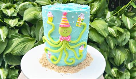 Cute Octopus Birthday Cake - My Cake School