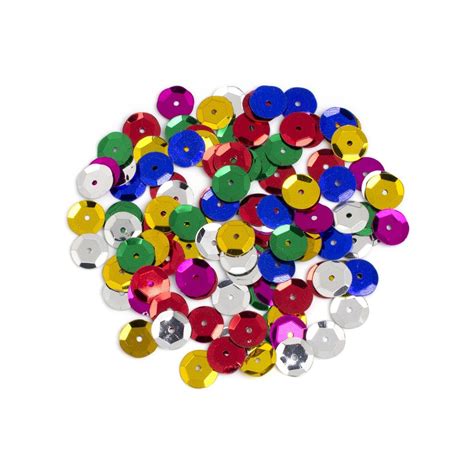 10mm Colored Sequins Multicolored Sequins Multi Cupped Sequins