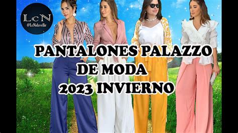 PANTALONES PALAZZO DE MODA 2023 INVIERNO MODA 2023 MUJER YouTube