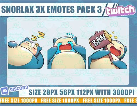 Snorlax Twitch Emotes Pokemon Emotes Emotes Snorlax Cute Emotes