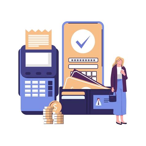 Premium Vector Contactless Payment Flat Style Illustration Design