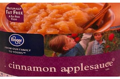 Kroger Cinnamon Applesauce 126 G Nutrition Information Innit