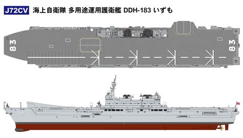 海上自衛隊 ヘリコプター搭載護衛艦 Ddh 183 いずも 多用途運用護衛艦 改装用 スキージャンプ甲板付き 限定版 ピットロード プラモデル