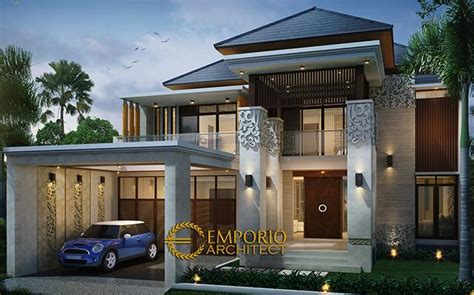 Desain Rumah Villa Bali Lantai Bapak Edmon Di Cibubur Jakarta Timur