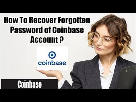 How To Recover Forgotten Coinbase Account Reset Coinbase