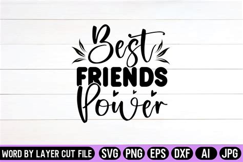 Best Friends Power SVG Design Graphic By SVG Artfibers Creative Fabrica