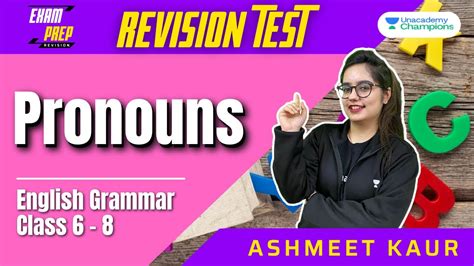 Quick Revision Of Pronouns Class 6 To 8 English Grammar Ashmeet