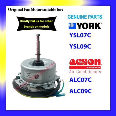 Original Part York Ysl C Ysl C Outdoor Fan Motor Acson Alc C