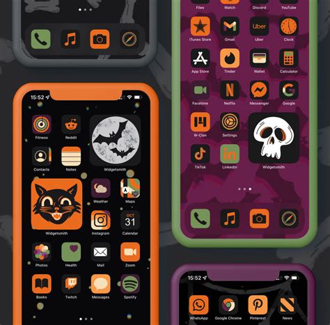 Halloween Minimalist App Icons Aesthetic Halloween App Icons Iphone