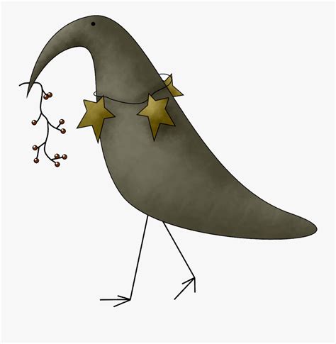 Primitive Crow Clip Art Primitive Crow Free Transparent Clipart