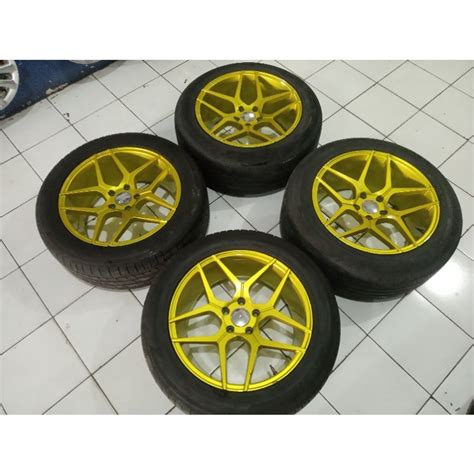 Jual Velg Mobil Racing Second Ring 18 Plus Ban 235 55 R18 Baut 5x114