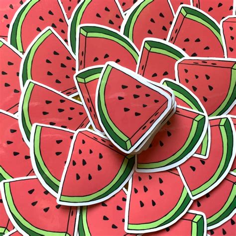 Watermelon Sticker Etsy