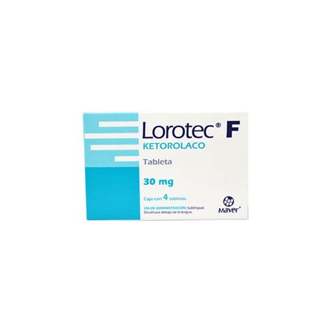 Lorotec F Ketorolaco Mg Tab Farmacia Pvr