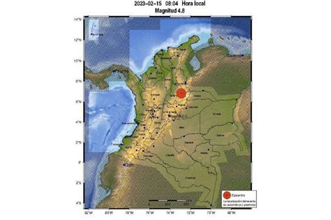 Colombia Registró Sismo De Magnitud 48 El Espectador