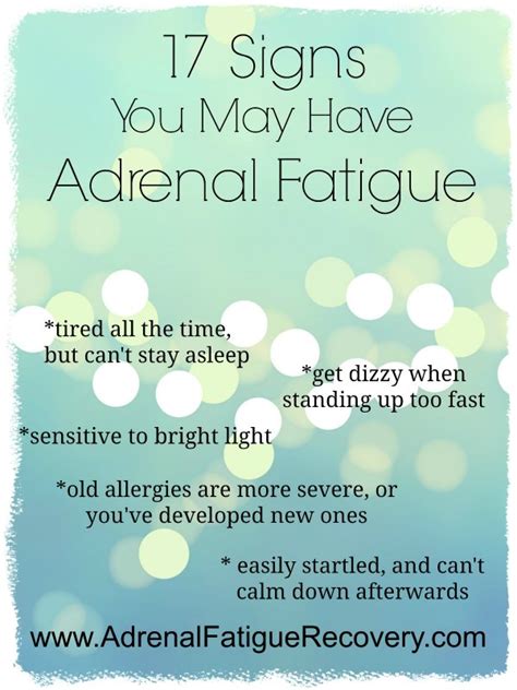 Adrenal Fatigue Symptoms