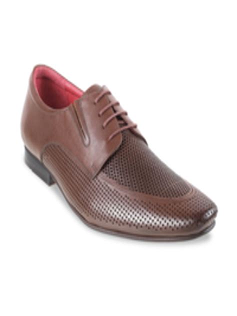 Buy Davinchi Men Perforated Leather Formal Derbys Formal Shoes For