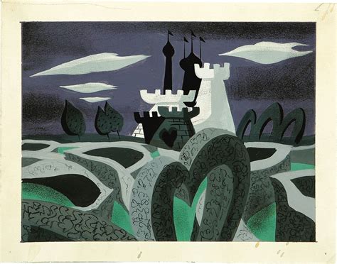 Alice In Wonderland Mary Blair Concept Art Castle